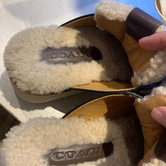 Coach Platform Loafer Mule with Shear Lining - Picture 3 of 7